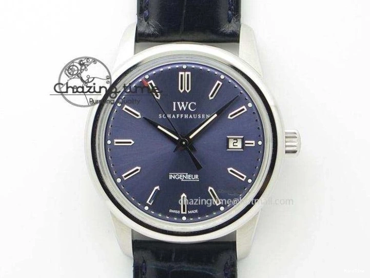 MIROTIME 0522 Portofino Chrono SS ZF 1:1 Best Edition Blue Dial Gold Markers on Black Leather Strap A OnTrend 7124